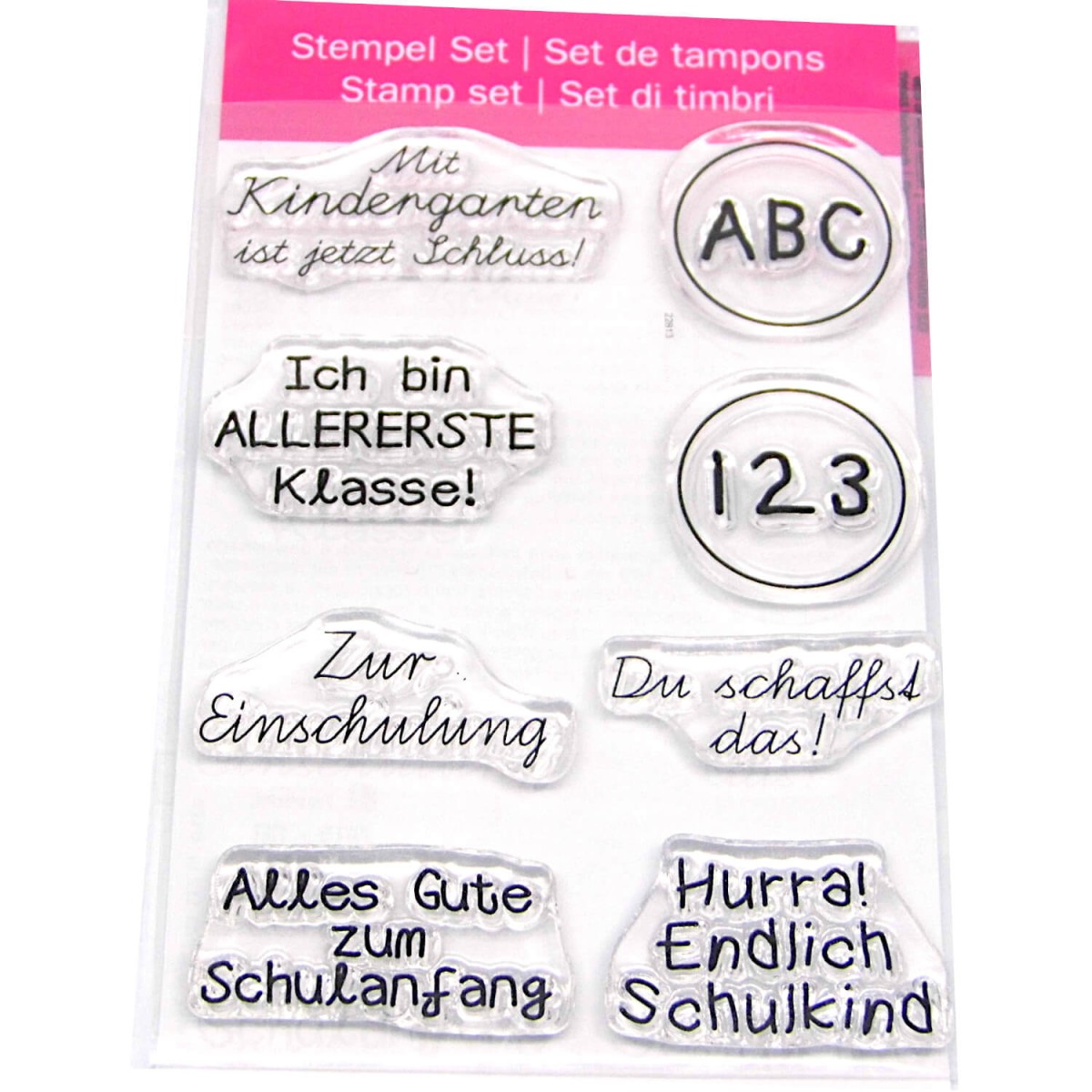 Clearstamps Einschulung